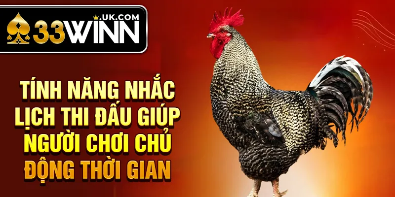 Tính năng nhắc lịch thi đấu giúp người chơi chủ động thời gian